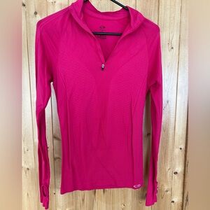 Champion Women's Vibrant Pink Long Sleeve Tee Size Small
